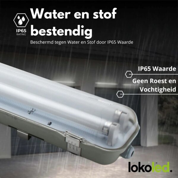 Armatuur voor Led TL | 2 x 1500mm | IP65