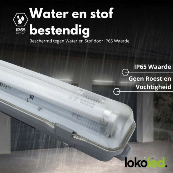 Armatuur voor Led TL | 1 x 1500mm | IP65