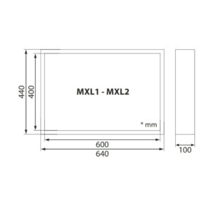 Noodverlichting | XXL-80m | IP65 | Pijl rechts