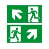 Sticker | A805 | Pictogram links-rechts omhoog | per set