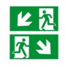 Sticker | A805 | Pictogram links-rechts omlaag | per set