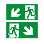 Sticker | A805 | Pictogram links-rechts omlaag | per set