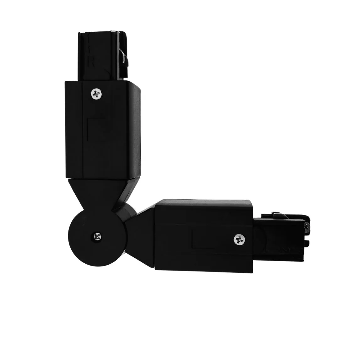 Railverlichting / L-verbinding / Zwart Railverlichting / L-verbinding / Zwart