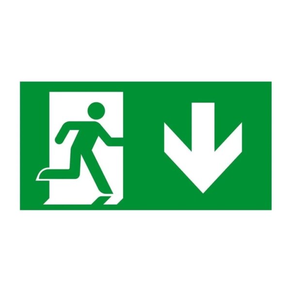 Sticker | A801 | Pictogram pijl omlaag