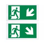 Losse plexiplaat | 219-216 | pijl links - rechts omlaag