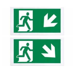 Losse plexiplaat | 219-216 | pijl links - rechts omlaag