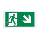 Losse plexiplaat | 219-216 | pijl links - rechts omlaag