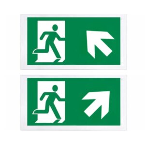 Losse plexiplaat | 219-216 | pijl links - rechts omhoog