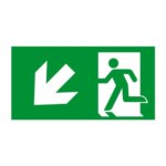 Sticker | A801 | Pictogram links omlaag