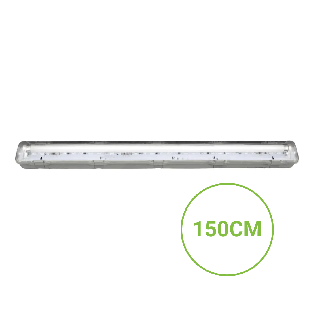 HTML BLokken (2) LED lichtbalk 150 cm transparante behuizing kunststof afwerking