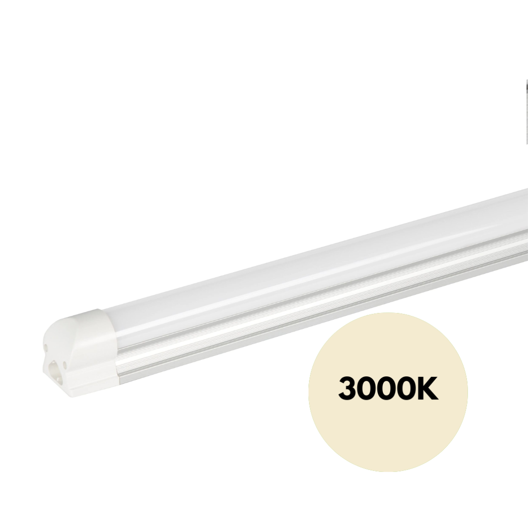 Witte LED lichtbalk 3000K warmwit aluminium behuizing