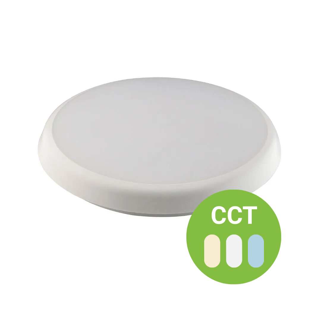 Ronde witte CCT opbouwarmatuur met instelbare kleurtemperatuur